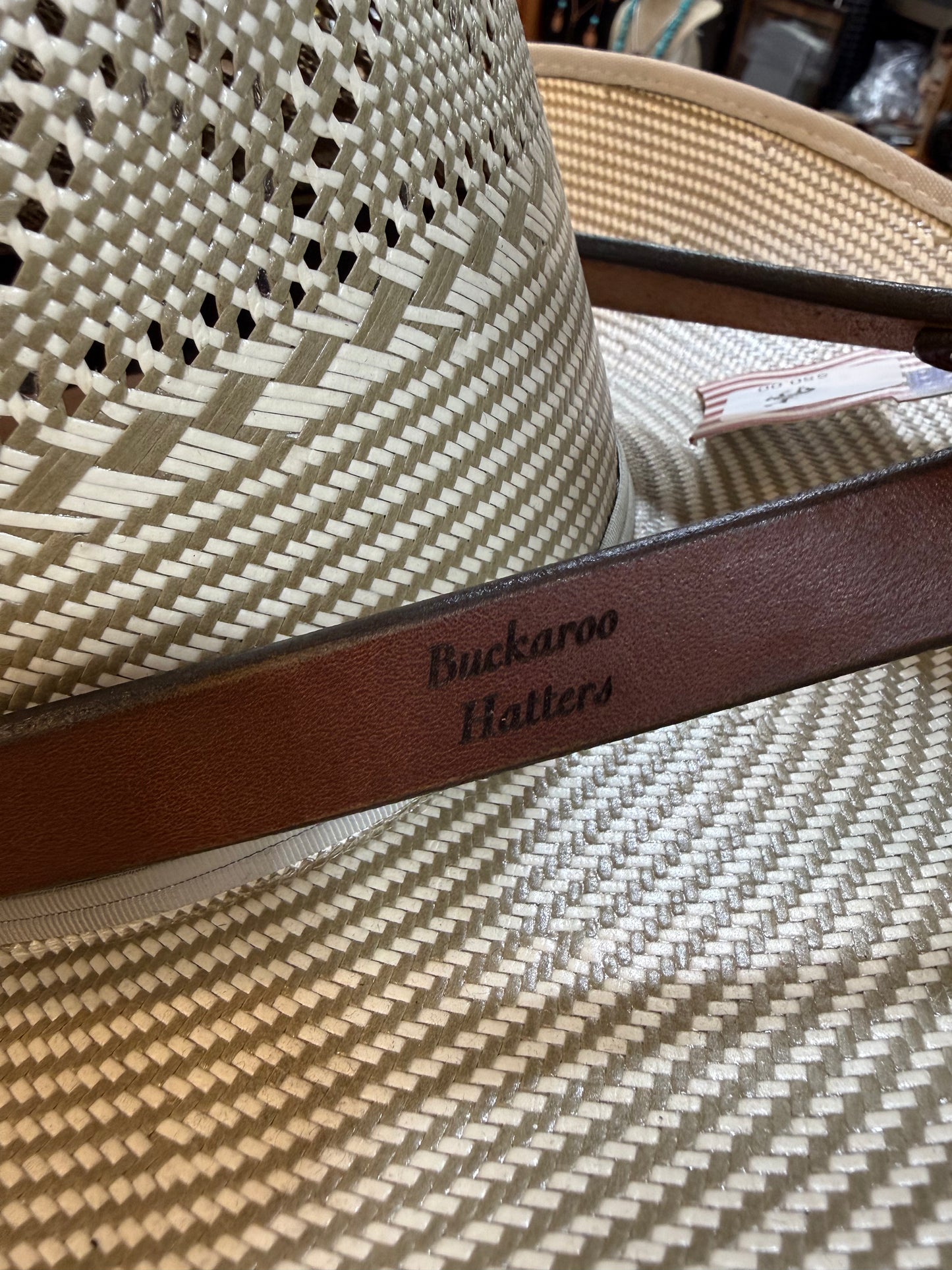 Handmade premium Herman Oak leather hat holder